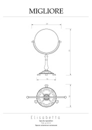 Фото Косметическое зеркало Migliore Elisabetta 17032 хром