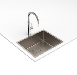 Фото Смеситель для кухонной мойки Teka Рус FOT 995, PVD, титан, хром, 116030035