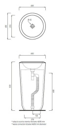 Cielo Fluid FLFREEC Раковина напольная