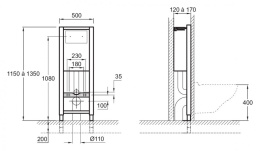 Фото Инсталляция для унитаза Jacob Delafon E5504-NF