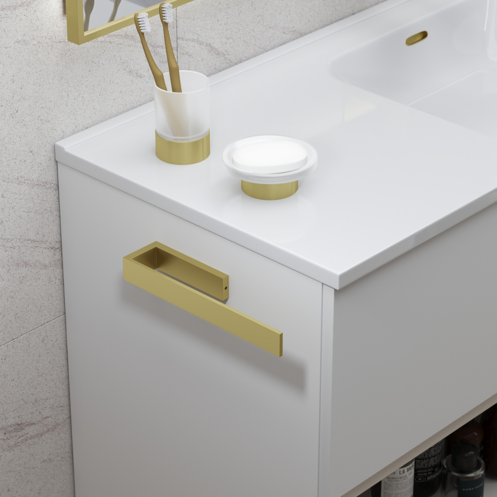 Фото Полотенцедержатель Timo Petruma 15250/17 золото матовое