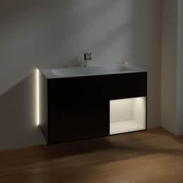 Villeroy Boch Finion G040GJPH Тумба под раковину 996х498 мм (light grey matt/glossy black)