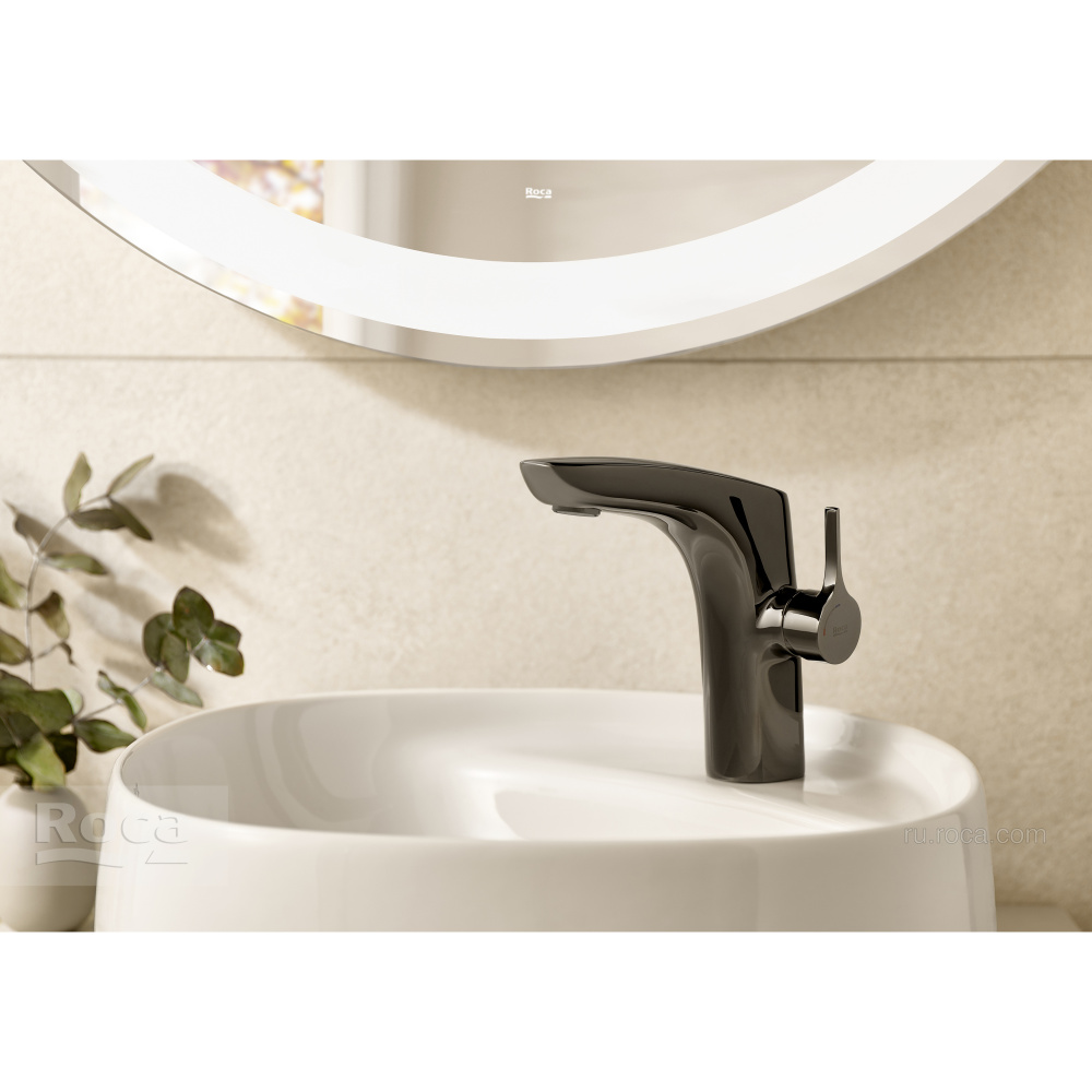 Смеситель для раковины Roca Insignia (5A3B3ANM0) матовый черный титан
