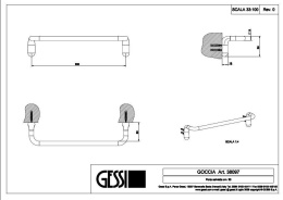 Полотенцедержатель Gessi Goccia (38097#031) хром