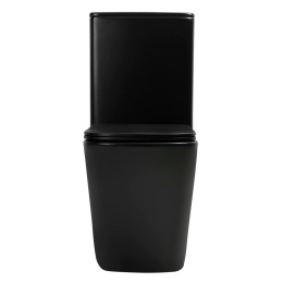 Унитаз ABBER Rechteck AC1210TMB компакт черный матовый, безободковый, смыв торнадо