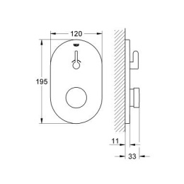 Смеситель для душа, встраиваемый Grohe Eurodisc Cosmopolitan 36321000 без подключения шланга
