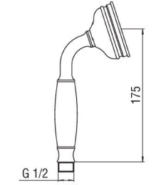 NOBILI AD142/56CR Ручной душ (хром)