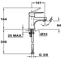 Teka Inca 53341612 Смеситель для раковины