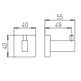 Фото Крючок для халата Paini Dax-DaxR 84CR011 хром