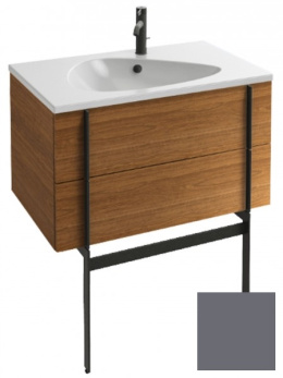 Тумба под раковину Jacob Delafon Nouvelle Vague 80 см, EB3030-G1F, цвет - насыщенный серый глянцевый