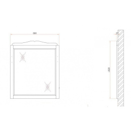 Зеркало BelBagno Novanta 86