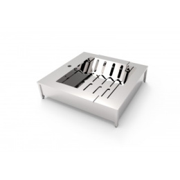 Фото MOEFF MF-56 (800х800) Ванна для ног из нержавеющей стали