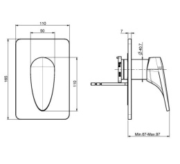 Смеситель для душа F3919X1CR FIMA Carlo Frattini Eclipse