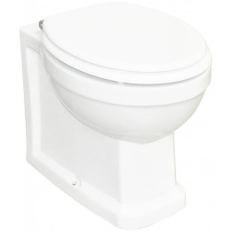 Приставной унитаз BelBagno Trevi BB135CBL с полным примыканием к стене, безободковый