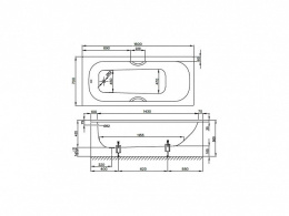 Фото Ванна стальная Bette BetteForm 2942-000 AD AR 160 х 70 см