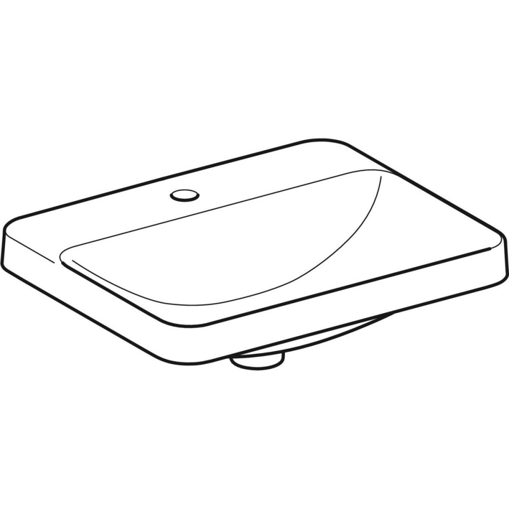 Geberit Variform 500.742.01.2 Раковина, встраиваемая сверху, накладная