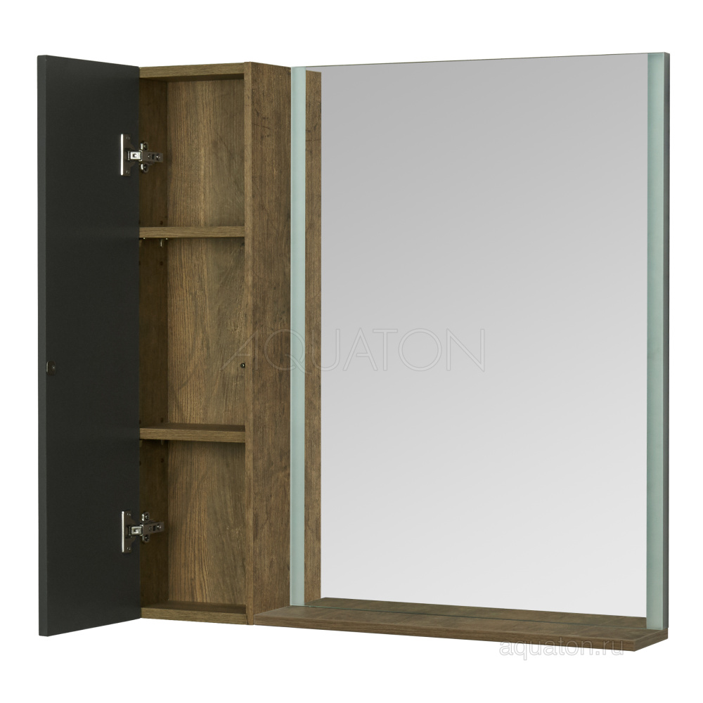 Шкафчик Aquaton модуль Терра 24 дуб кантри, антрацит 1A247403TEKA0