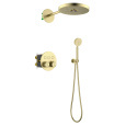 Душевая система встроенная с термостатом Timo Saona SX-2308/17SM золото матовое