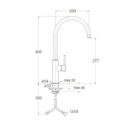 Cristina ROUND RN26951 Смеситель для раковины