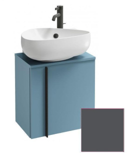 Тумба под раковину Jacob Delafon Nouvelle Vague 45 см, EB3045D-442, цвет серый антрацит глянцевый, п