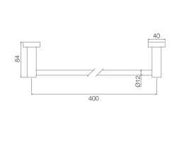 FIMA Carlo Frattini Rotola F6000/40CR Полотенцедержатель на 40 см