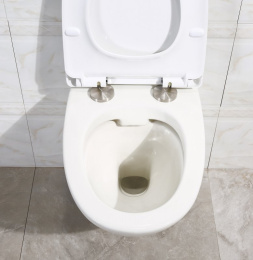 Инсталляция BelBagno с безободковым унитазом BelBagno Alpha BB300CHR, сиденье микролифт