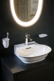 Раковина Laufen New Classic 8.1585.2.757.104.1 50 х 45 х 17 см, SaphirKeramik, 1 отверстие, белый ма