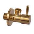 Запорный вентиль 1/2*1/2 Remer 128L1212BG, золото брашированное