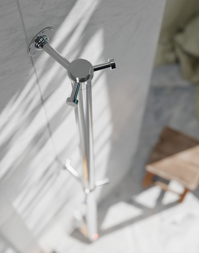 Фото Полотенцесушитель электрический Margaroli Acrobaleno 616X 616XCRB-1650, хром