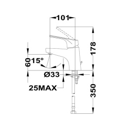 Смеситель Teka Alcudia 4634662C0 для раковины