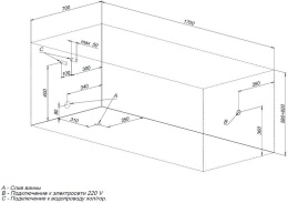Акриловая ванна Aquanet Roma 170x70 (00205375) Белый