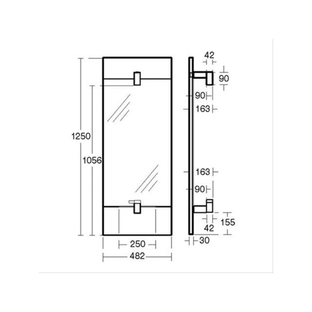 Зеркало с подсветкой и смесителем N1070AA Ideal Standard Tonic Guest
