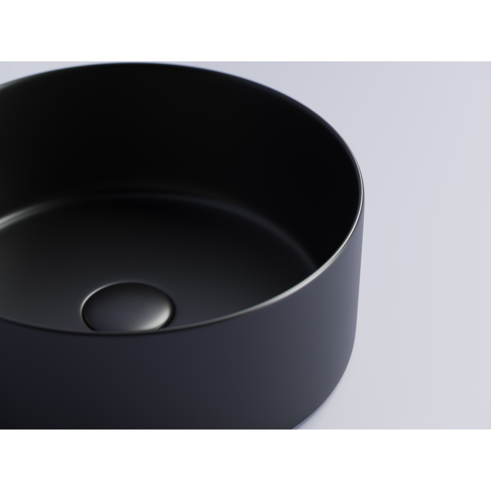 Раковина накладная Ceramicanova Element (CN6032MB) 35 см, чёрная матовая