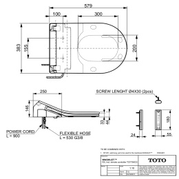 Фото Крышка-сиденье для унитаза Toto RP TCF794CG с функцией биде