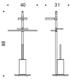 Фото Colombo Planets B9809 Стойка 88 см (хром)