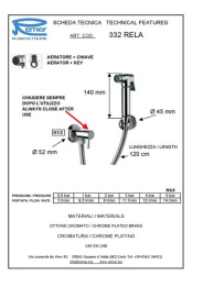 Remer SHOWERS RR 332RELA Набор (лейка, шланг, ш.кран)