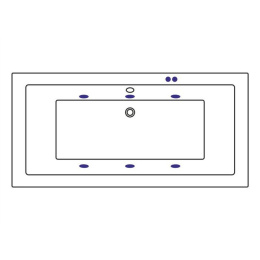 Фото Excellent Pryzmat Lux WAEX.PRL17.SOFT Ванна 170x80 "SOFT" (хром)