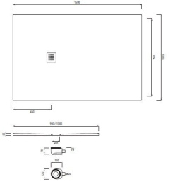 Cielo Venticinque PDR150100 Душевой керамический поддон