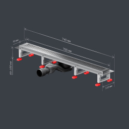 Фото Трап для душа Am.Pm MasterFlow (W01SC-P11-070-01SB) Хром