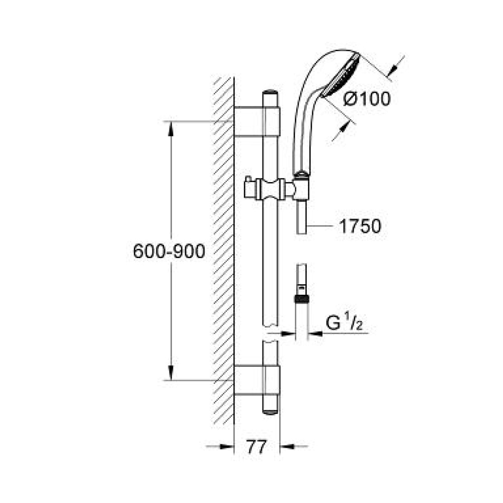 Душевой гарнитур Grohe Relexa (28831000) хром