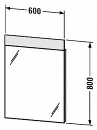 Зеркало Duravit Durastyle DS726700000, белый