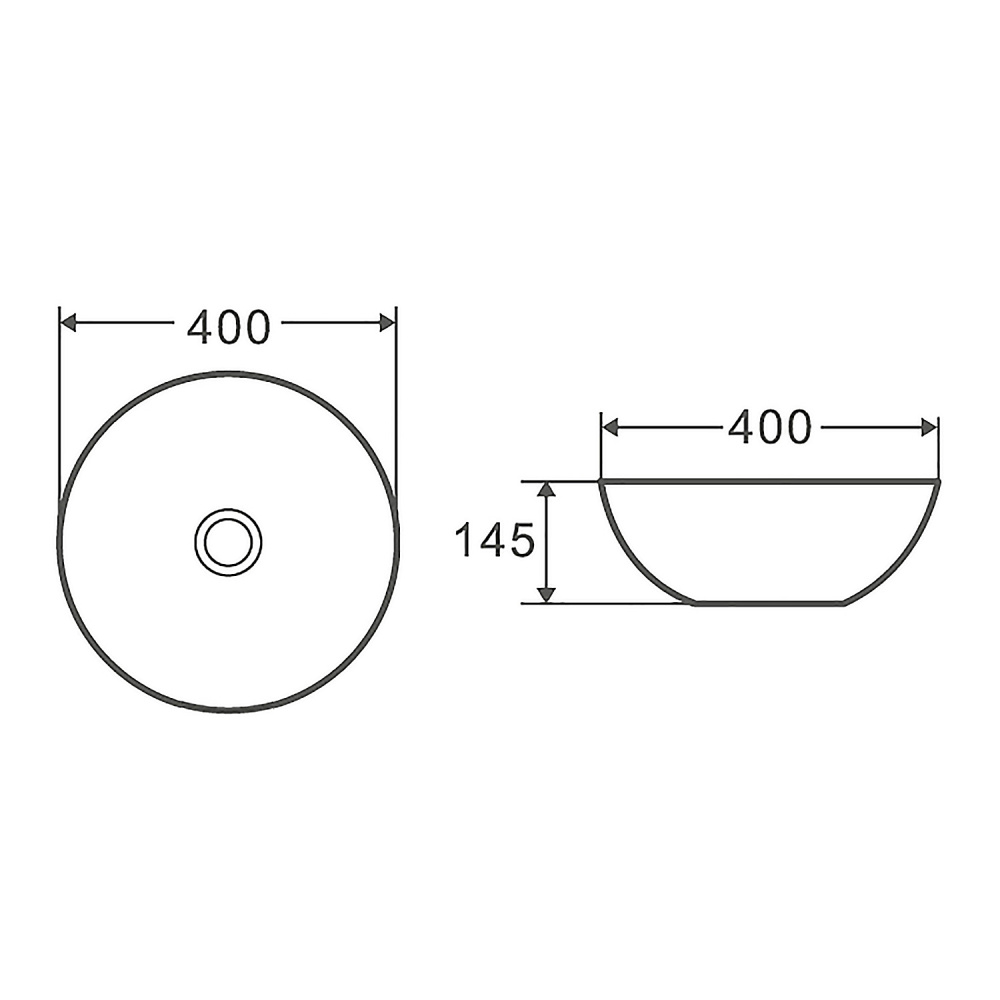 Раковина накладная Azario  (AZ-3003) Белый матовый