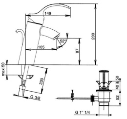 Фото Смеситель Jacob Delafon Salute E73080 для биде