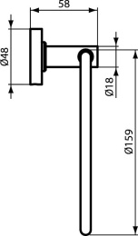 Полотенцедержатель-кольцо Ideal Standard IOM A9130XG