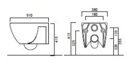 Подвесные унитазы Подвесной унитаз EASVS CIELO EASY