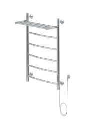 Фото Полотенцесушитель электрический Aquanet Romeo 80х50 Тэн справа, с полкой