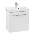 Villeroy Boch Avento A88800B4 Тумба под раковину 530х352 мм петли левые (белое стекло)