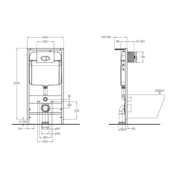 Инсталляция для унитазов BelBagno BB026