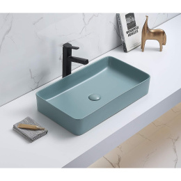 Раковина 60,5 см CeramaLux (78189MLG-6зеленый) Прямоугольная
