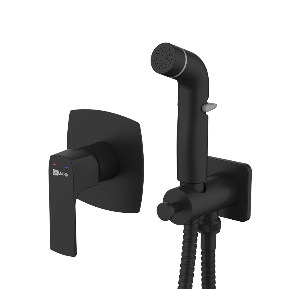 Фото Гигиенический душ со смесителем Lemark Ursus LM7219BL Черный